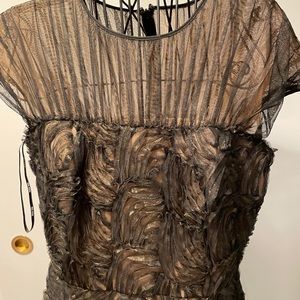 STUNNING TADASHI👗DRESS👗GORGEOUS LACE DETAIL👗EUC